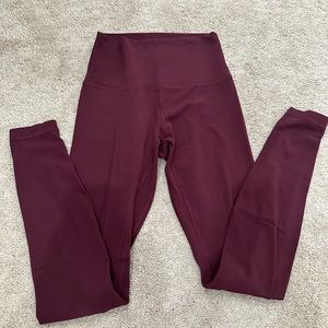Lululemon red merlot align leggings size 4